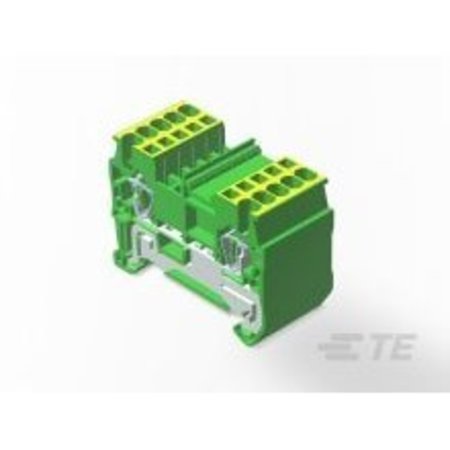 TE CONNECTIVITY 1.5 Mm 2 Wire 1 In 1 Out Spring Clamp Type Terminal Block With Ground Function 2271574-1